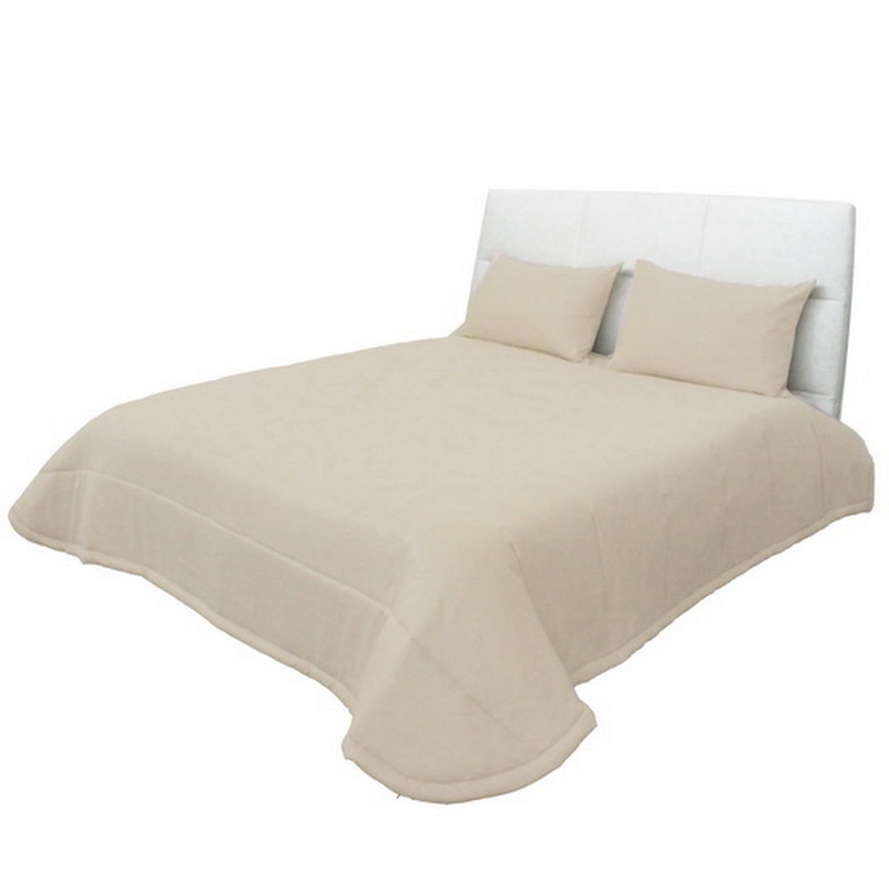 COLCHA C/FR 260X260 PRAGA 28 BEGE