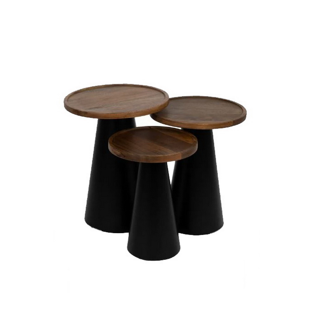 CJ 3 MESAS NAT/PRETO 46x46x56 614765