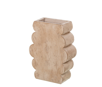 JARRA RESINA BEGE 20,5x27 50856