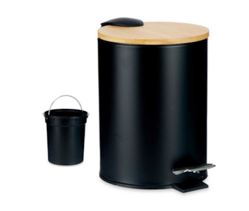 BALDE LIXO 3L PRETO 23cm 91011