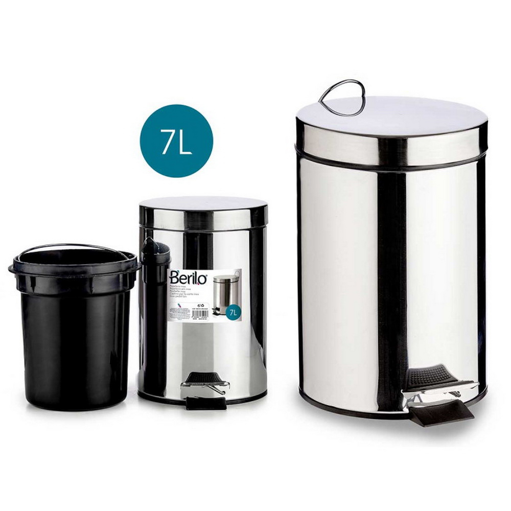 BALDE LIXO 7 L INOX 20,5x27x30,5 92213