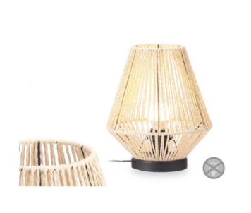 CANDEEIRO MESA PIR CORD NAT 23x26 79652
