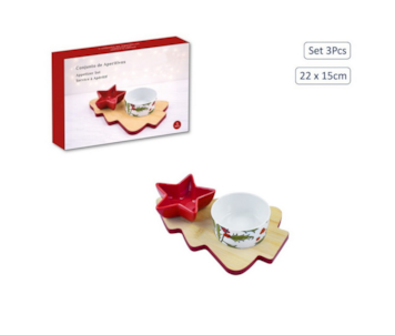 CJ APERITIVOS 3PC NAT 22x15 210001030