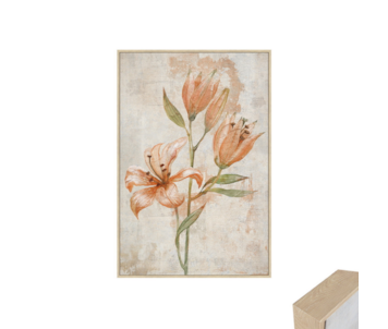 QUADRO FLORES C/MOLD NAT 60x90 20340