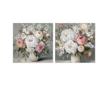 QUADRO VASO FLORES 2S 60x60 69511