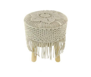 BANCO MACRAME NAT 39x39x42 09 0031356