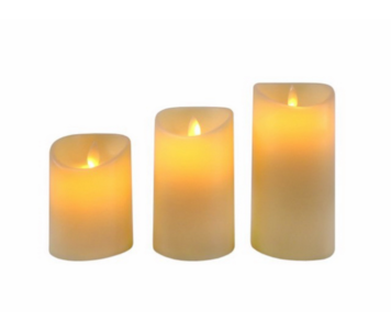 CJ 3 VELAS LED 10/12/15X7cm 10 0006557