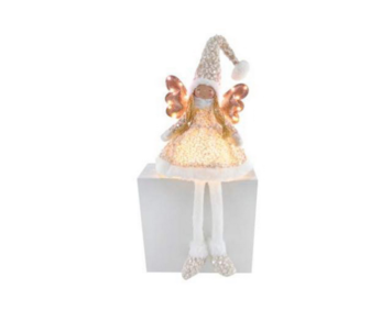 ANJO BRAN/OURO C/LUZ 18x50 10 0008962