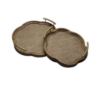 CJ 2 BANDEJAS ACACIA CAST 40x38 BD-233162