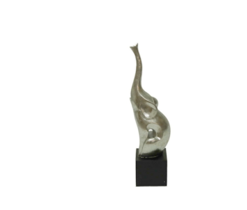 ELEFANTE RESINA 52cm PRATA BH0810359KL