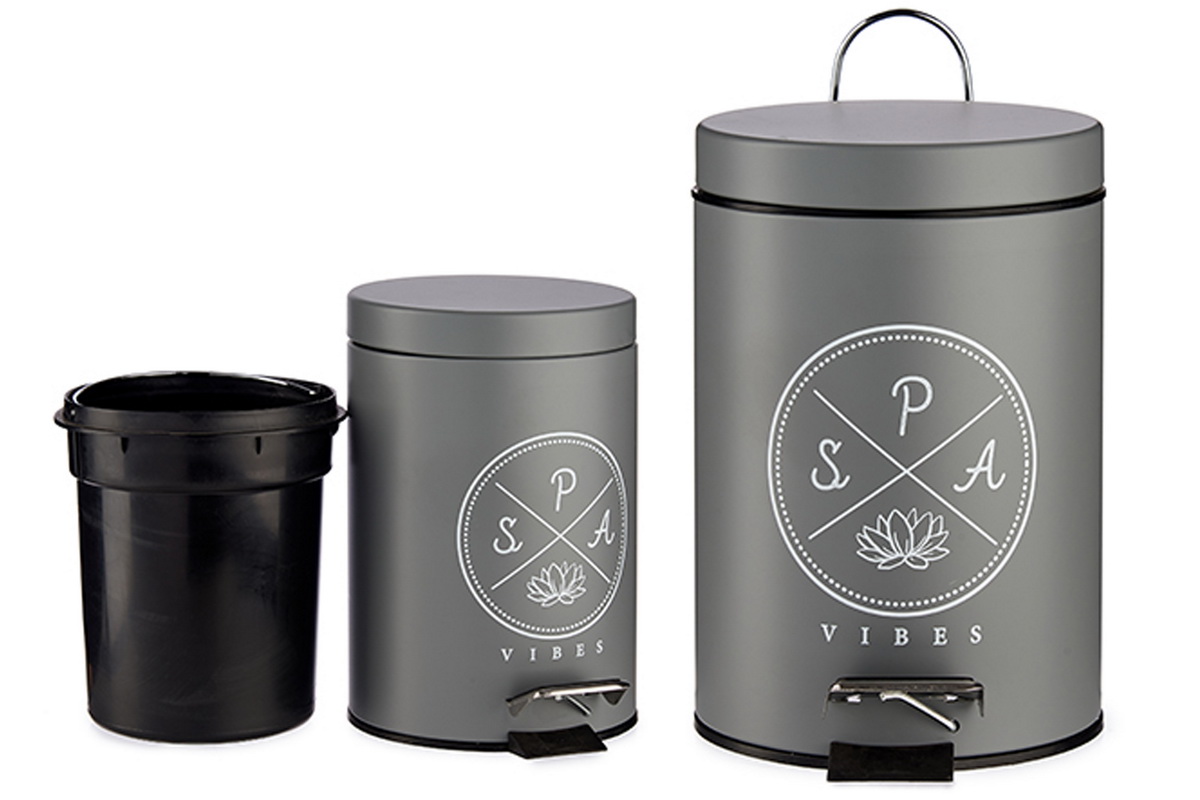 CAIXOTE LIXO 3 L SPA CINZA 89575