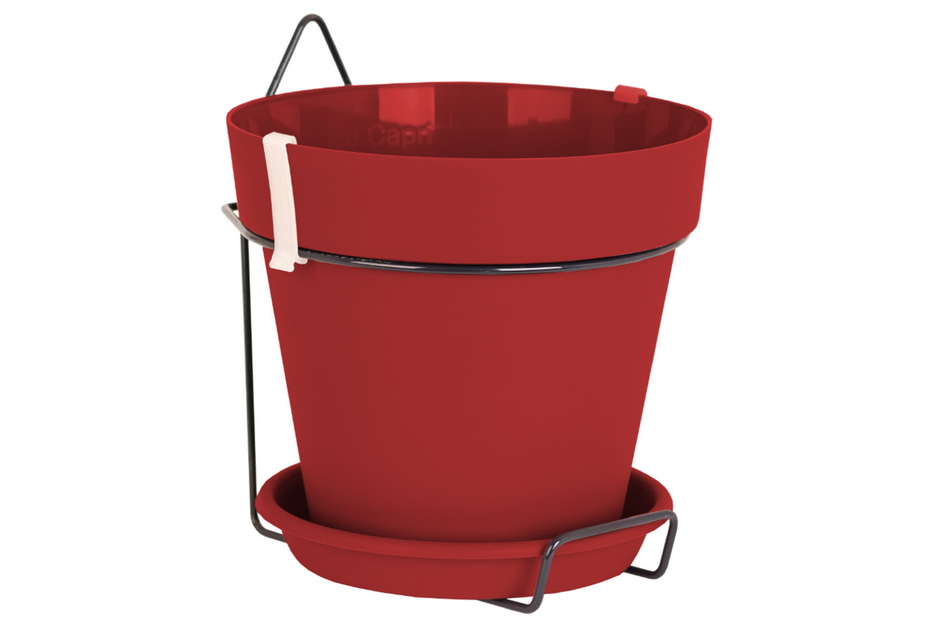 VASO CAPRI PAREDE 20cm VERM ESC