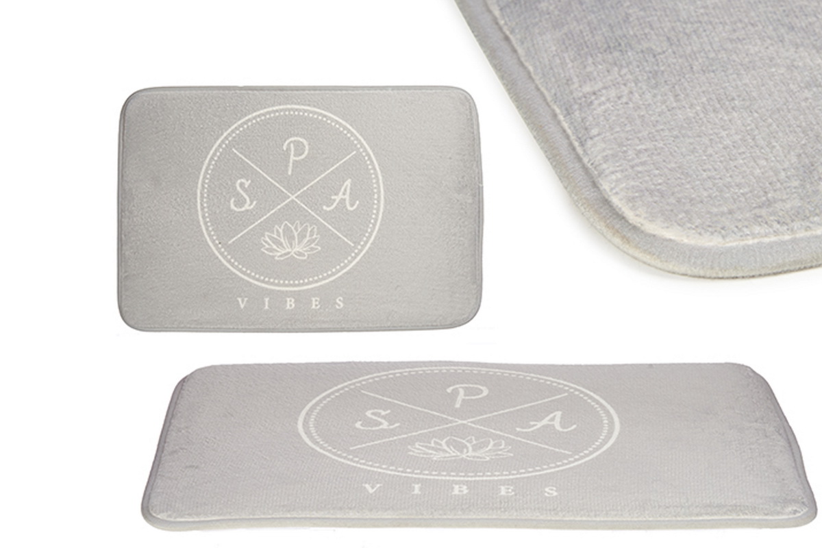 TAPETE WC 40X60 SPA CINZA 89567